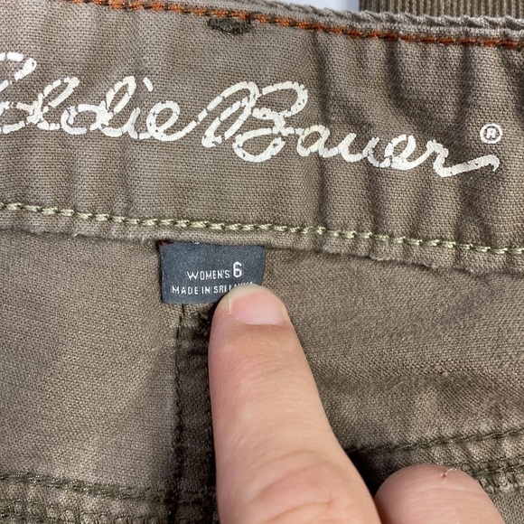 Eddie Bauer Slightly Curvy Bootcut Tan Corduroy Pants Size 6 - Picture 9 of 12